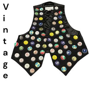 Vintage 1990 Ink Soda Cap Retro Vest Y2K